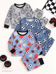 SHEIN Celana Panjang Lengan Pendek Leher Bulat Nyaman, Minimalis, Slim Fit, untuk Anak Laki-Laki, Cocok untuk Musim Semi dan Musim Panas, Motif Blok Warna Jaring Laba-laba Klasik dan Keren - MultiWarna - View 1