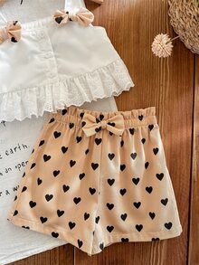 SHEIN LMoss Kids LMoss Baby Girls Sets - Multicolor - View 5