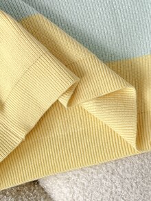 SHEIN Áo len chui đầu kẻ sọc nhiều màu cho bé gái tuổi teen, áo len mùa thu/đông, ấm áp và thoải mái, nhiều màu, phù hợp cho đi chơi, tiệc tùng, ngày lễ, đến trường và các dịp khác - Nhiều màu - Xem 7