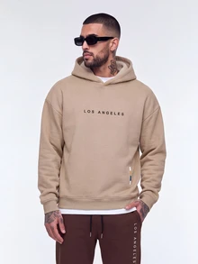 Nelvento Soul Loose Fit Men's Letter Printed Hoodie And Sweatpants Two Pieces Set, Fall Clothes - Multicolor - View 3