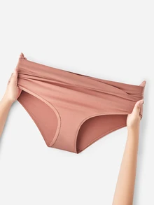 LUVLETTE Plus 3-Pack Cotton High Waist Briefs Women Underwear Panties Set-Red - Multicolor - View 12