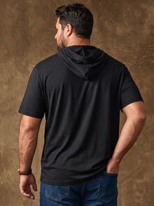 DREXORIN Kaos Pria Ukuran Plus - Hitam - View 2