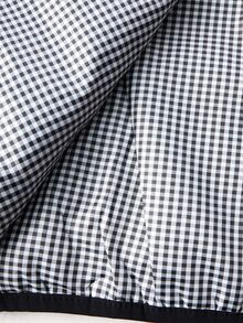 DREXORIN 男士斜口袋拉鍊連帽填充外套，秋冬款，羽絨服 - 藏蓝色 - 查看 5