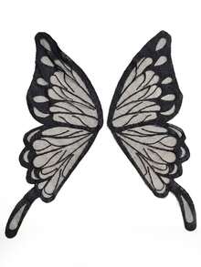Collagica Collagica Women's Off-Shoulder Short Sleeve Butterfly Shaped Hollow Out Fashion Summer T-Shirt - Black - View 6