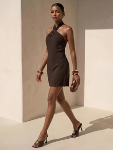 Zivah 2026 Summer New Arrival, Suitable For Easter, Birthday Party Night, Date, Daily Commute, Minimalist, Versatile, Casual, Vacation, Cruise Travel, Beach - Brown - View 8