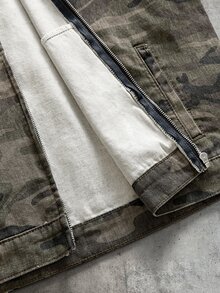 AXEPEAK Men's Washed Fashion Camouflage Set - Army Green - View 6