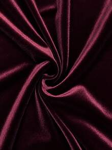 Al Najma Modest Elegant Women Dress Autumn Winter Burgundy Stand Collar Heavy Rhinestone Beaded Long Sleeve Loose Gown For Banquet Party Gathering - Burgundy - View 11