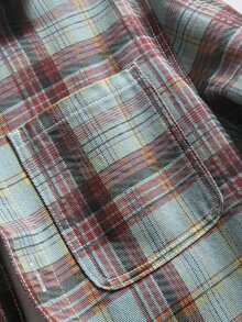 Manfinity Hypemode Men's Plaid Long Sleeve Single-Breasted Casual Pocket Denim Shirt - Multicolor - View 5