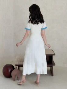 Yasmeen Edit Yasmeen Edit 秋冬香风收腰长裙 - 杏色 - 查看 2
