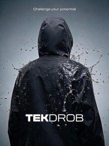 TekDrob WindProof & Water Repellent Minimal Hooded Anorak - Black - View 1