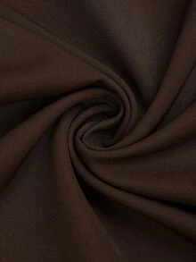 Sweetra Casual Elegant Minimalist Brown 2 In 1 Wide Leg Pants Plus Size Women's Trousers Fall - Brown - View 5