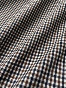 SHEIN 1件女童英倫學院風格紋寬腿長褲，復古優雅珍珠鈕扣高腰長褲，秋季開學季休閒長褲 - 咖啡棕 - 查看 5