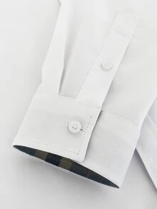 Calvornis Manfinity Mode Men's Casual Long-Sleeve Shirt , Ideal Choice For Business-Casual Styling, Formal, Old Money - White - View 7