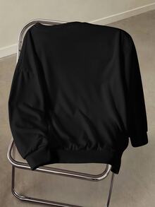 Betty Boop x SHEIN Plus Size Cartoon Print Long Sleeve Crew Neck Sweatshirt - White - View 2