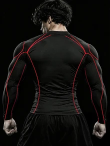RISE LYT Men's Spider Pattern Casual Daily Wear Sports T-Shirt, Gym - Multicolor - View 2