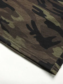 SHEIN Teen Girl Casual Daily Versatile Comfortable Camouflage Mid-Waist Straight Leg Sweatpants Teen Girl All-Season Style - Multicolor - View 5