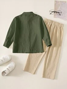 PrepCrw Kids Young Boy/Girl,Young Boy 2pcs 100%Cotton - Multicolor - View 3