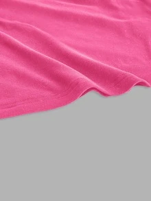 SHEIN EZwear Casual Simple All-Match Spaghetti Strap Cami Top, Summer, Suitable For Slim Women Back To School - Watermelon Pink - View 4