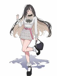 FRIFUL 女款初秋新款韓式領結蝴蝶結裝飾拼接格紋袖口T恤 - 白色 - 查看 6