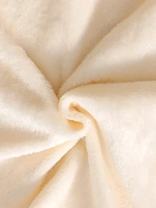 SHEIN 2件組女童針織圓領長袖褲套裝，酪梨刺繡圖案印花，極簡休閒舒適柔軟保暖抓絨內裡居家服，秋冬款 - 綠色 - 查看 9