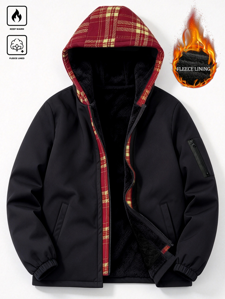 Manfinity Homme Halloween, Christmas, New Year, Gift, Men's Jacket And Coat, Fashion, Thermal Lined - Multicolor - View 1
