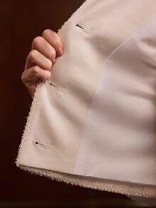 MOTF PREMIUM WOMEN'S EMBROIDERED COLLAR COLORBLOCK PATCHWORK FITTED SHORT JACKET, AUTUMN/WINTER - White - View 9