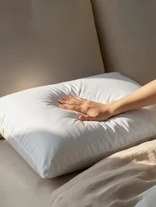 1pc Super Soft Comfortable Waterproof Pillowcase Without Filler, White Simple Bed Pillow Cover For Bedroom - White - View 5