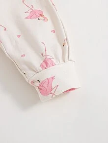 SHEIN Peto De Niños Pequeños Sin Mangas Y Cuello Redondo Con Patrón De Flamencos - Multicolor - Ver 6