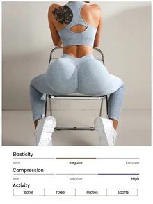 Slayform Slayform Seamless Matte Camisole And Leggings Sports Set Workout Women Set Women Workout Set Women Leggings Set - Grey - View 7