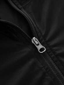In My Nature Women's Simple Half-Zip Long Sleeve Outdoor T-Shirt - Black - View 10
