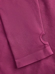 Innovista Innovista Women's Long Sleeve Plus Size Crop Top Seamless Sports 2 Piece Set, Tracksuit, Outfit, Matching Set, Fall, Winter, Autumn, Gym, Workout, Running, Yoga - Burgundy - View 10