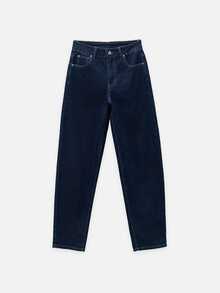 Nöista Straight,Leg Dark Blue Jeans-Basic,Durable,Versatile,Suitable Various Body,Everyday Wear Casual, Indispensable Wardrobe Staple Seasons,Fall Winter - Medium Wash - View 6