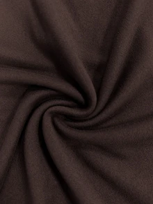 SHEIN Women's Fall Dark Brown Sweetheart Neck Ruched Long-Sleeve Inner Shirt,Front Pleat Slim Fit High-Cut Base Layer,Chic Sexy Casual Night Out Going Out - Brown - View 7