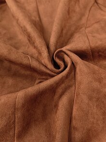 Trelyra Women's Fall Brown Lapel Single-Breasted Blazer,Long-Sleeve Waisted Mid-Length Suit Jacket,Sophisticated Occasion Wear For Business Commute Office - Rust Brown - View 10