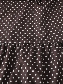 SHEIN 青少年女孩秋季洋裝，返校、舞會、假期穿搭，休閒舒適日常可愛款 - 棕色 - 查看 8
