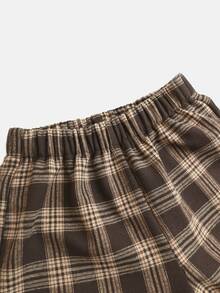 SHEIN Franclia Women's Plaid Thermal Lined Elegant Long Pants - Multicolor - View 5