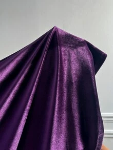 Al Najma Abaya Wanita Warna Polos untuk Pesta Kasual & Perjalanan - Purple - View 9