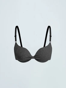 Softvol 3件組女款舒適睡眠內衣，多色，鋼圈，棉質軟罩杯，純色，聚攏胸部 [專為平胸設計] - 彩色 - 查看 6
