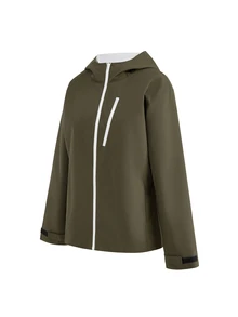 In My Nature Women's Outdoor Hooded Softshell Jacket - Olive Green - View 10