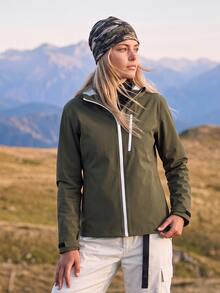In My Nature Women's Outdoor Hooded Softshell Jacket - Olive Green - View 3