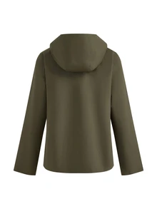 In My Nature Women's Outdoor Hooded Softshell Jacket - Olive Green - View 11