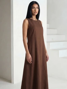 Veilorie Women Elegant Solid Color Round Neck Dress Bow Decor Jacket Set Modest Formal Christening Guest Pink Brown Fall Night Modern Filipiniana Office - Multicolor - View 3