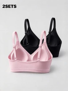 SHEIN Velisys 2PCS Women Sports Bras - Multicolor - View 2