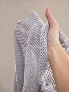 Amplova Women's Sexy Distressed Long Sleeve Sweater Romper - Grey - View 14