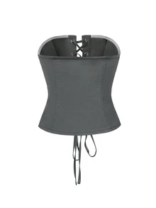 Rovax Women's Sexy Crisscross Strap Camisole - Grey - View 2