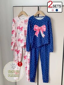 SHEIN 4件組青少年女孩睡衣 - 彩色 - 查看 1