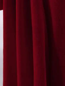 SHEIN Tween Girls' Simple Fashion Party Formal Occasion Wedding Elegant Cute Graceful Evening Dress Graduation Prom Dinner Cocktail Cruise Holiday Christmas - Red - View 8