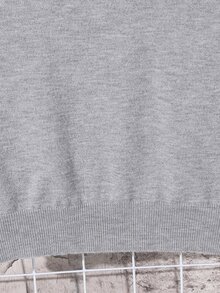 PrepCrw Tween Boy Solid Color Turtleneck Long Sleeve Casual Sweater, Autumn/Winter - Light Grey - View 6
