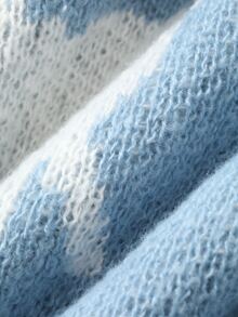 DAZY Suéter de manga larga con cuello vuelto estilo coreano para mujer, invierno - Azul cielo - Ver 10