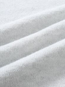 Manfinity Homme Men's Autumn/Winter Colorblock Half-Zip Long Sleeve Casual Sweater, Old Money - White - View 6